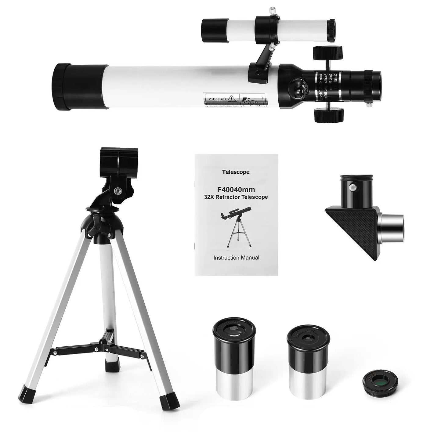 Télescope Astronomique F40040M Haute Puissance 40x40mm pour Observation Nocturne
