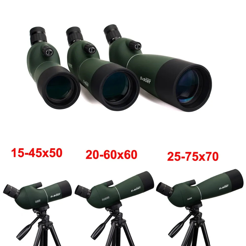 Télescope Monoculaire Puissant 25-75x70 avec Zoom et Étanchéité IPX6