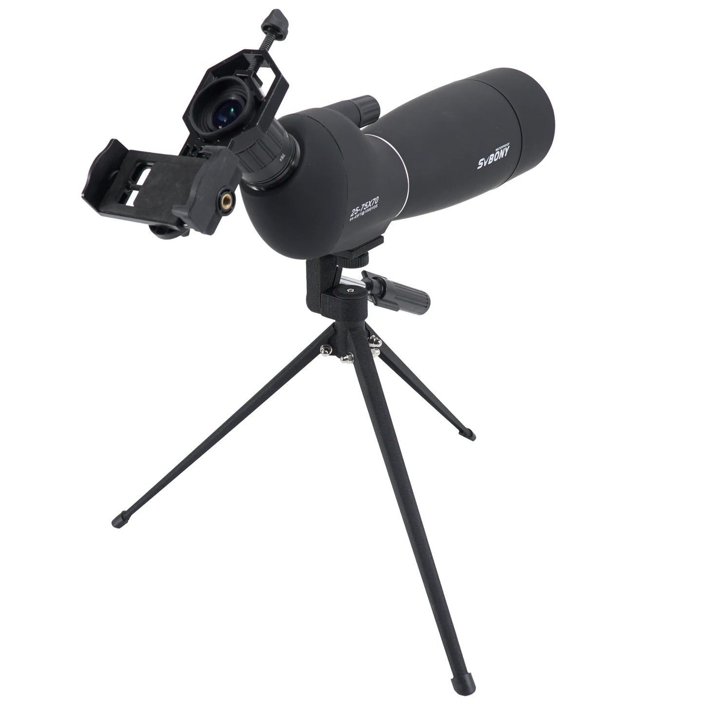 Télescope Monoculaire Puissant 25-75x70 avec Zoom et Étanchéité IPX6