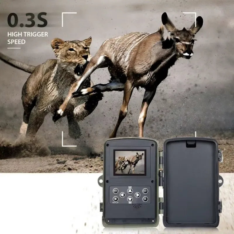 Caméra de Chasse 20MP 1080P avec Vision Nocturne Infrarouge et Batterie Lithium
