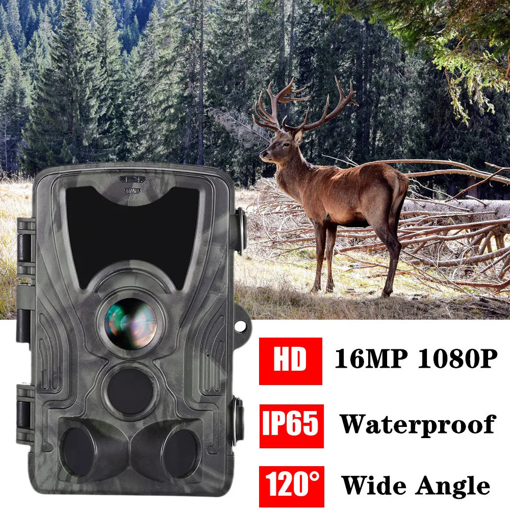Caméra de Chasse 20MP 1080P avec Vision Nocturne Infrarouge et Batterie Lithium