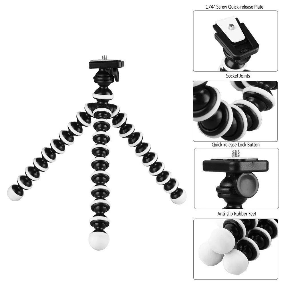 Trépied Flexible Octopus pour Smartphones et Appareils Photo - Polyvalence et Stabilité