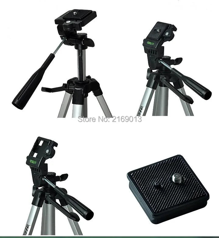 Trépied Ultra-Léger pour Caméra et Jumelles avec Clip Mobile