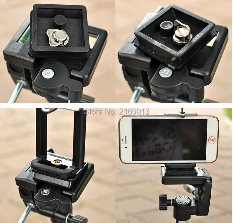 Trépied Ultra-Léger pour Caméra et Jumelles avec Clip Mobile