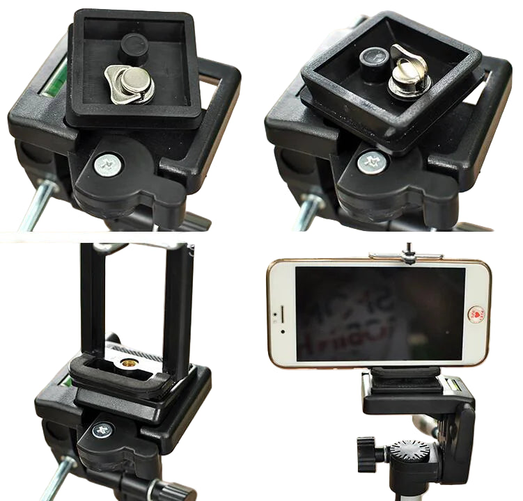 Trépied Ultra-Léger Weifeng WT-330A pour Caméra et Jumelles avec Clip Mobile