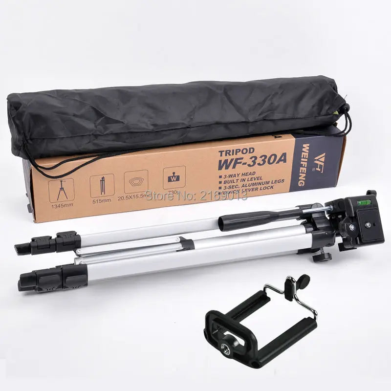 Trépied Ultra-Léger pour Caméra et Jumelles avec Clip Mobile