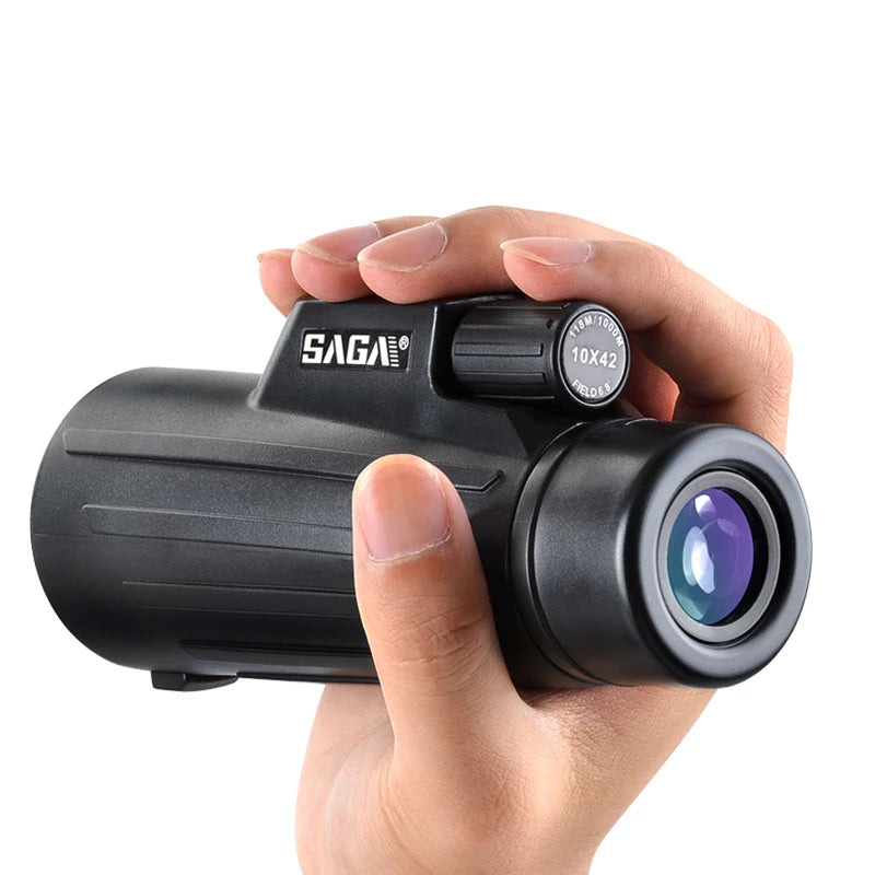 Monoculaire 10x42 Haute Qualité BAK4 pour Chasse et Observation Nocturne