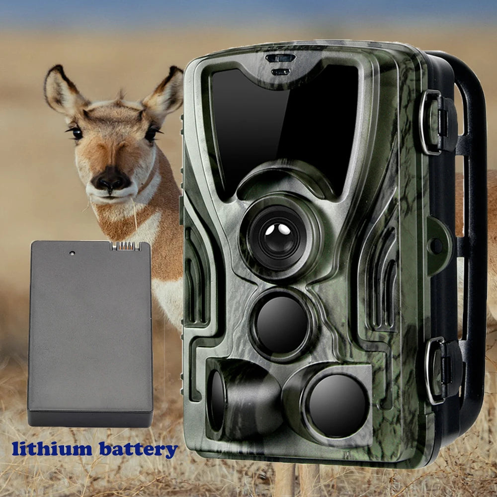 Caméra de Chasse 20MP 1080P avec Vision Nocturne Infrarouge et Batterie Lithium