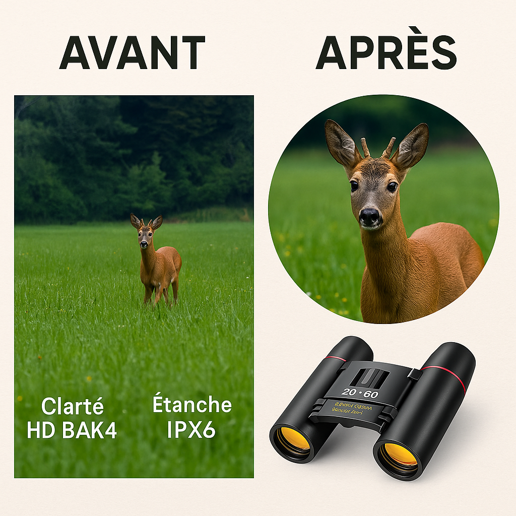Jumelles Compactes de Poche pour Observation et Spectacles - Haute Définition