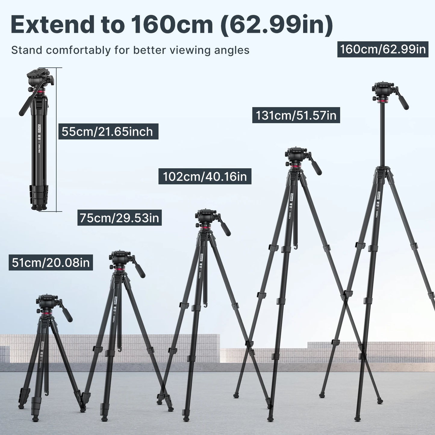 Trépied Vidéo 360° pour Appareils Photo DSLR et Mirrorless - Ulanzi OMBRA