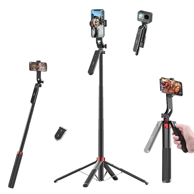 Trépied Ulanzi MA09 - Selfie Stick 1.8m avec Tête Panoramique et Télécommande