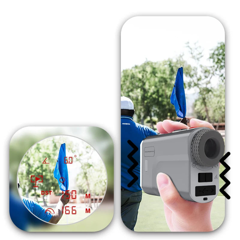 Télémètre Laser Golf Polyvalent MUFASHA LB10 avec Technologie Avancée pour Performance Optimale
