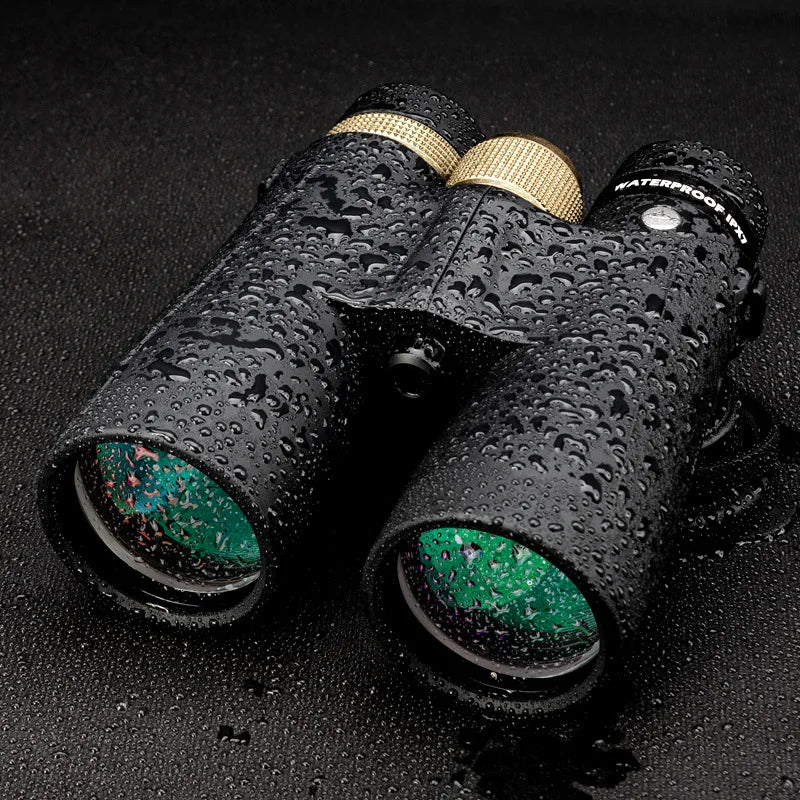 Jumelles Professionnelles 10x50/12x50 Étanches avec Optique HD et Champ Large