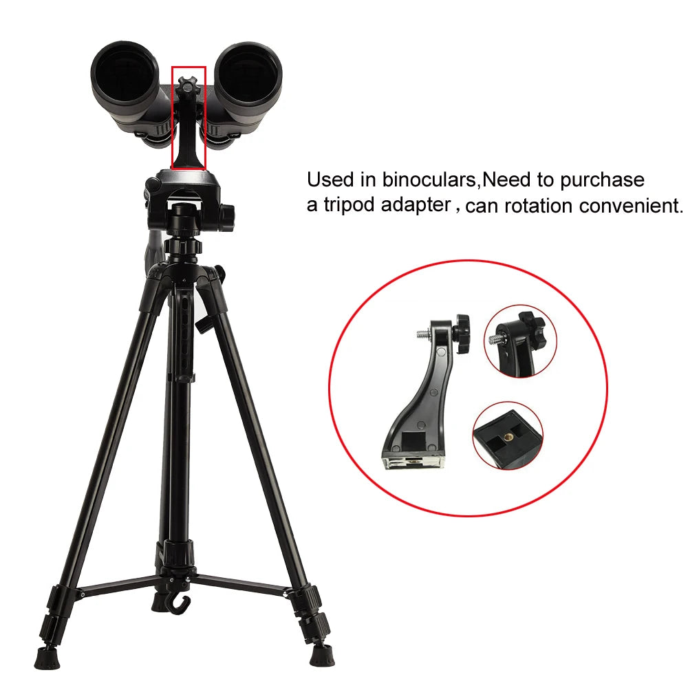 Trépied Universel pour Binoculaires et Téléphone, Idéal pour la Photographie Nocturne