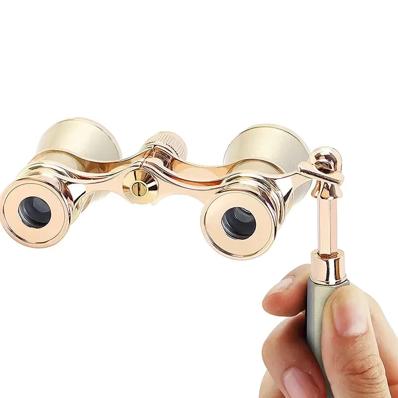 Jumelles d'Opéra Métalliques Vintage pour Théâtre et Spectacles