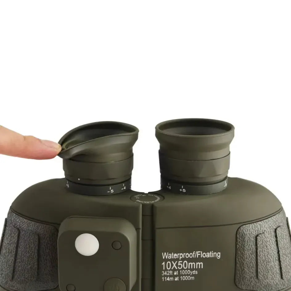Jumelles Marines 10x50 Étanches avec Compas et Vision Nocturne
