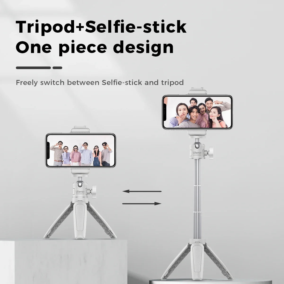 Trépied Mini Ulanzi MT-08 Blanc Polyvalent pour Appareils Photo et Smartphones