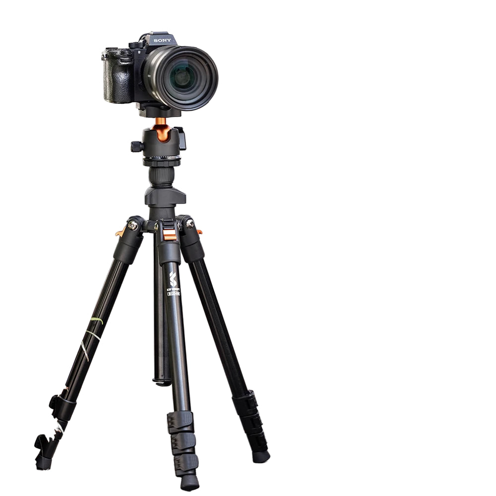 Trépied de Voyage Flexible K&F Concept pour Appareil Photo avec Tête Rotative 360° pour DSLR