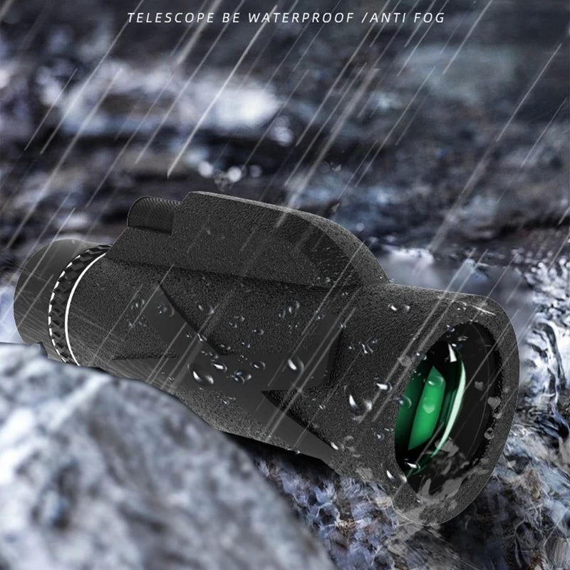 Monoculaire HD 500x Longue Portée Étanche avec Prism BAK4 et FMC