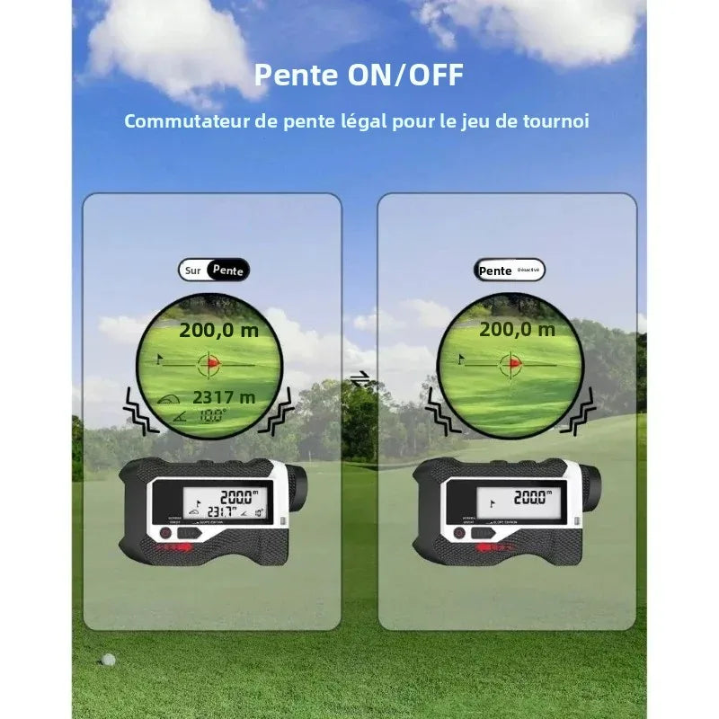 Télémètre Laser de Golf 800m avec Écran LCD et Verrouillage Drapeau