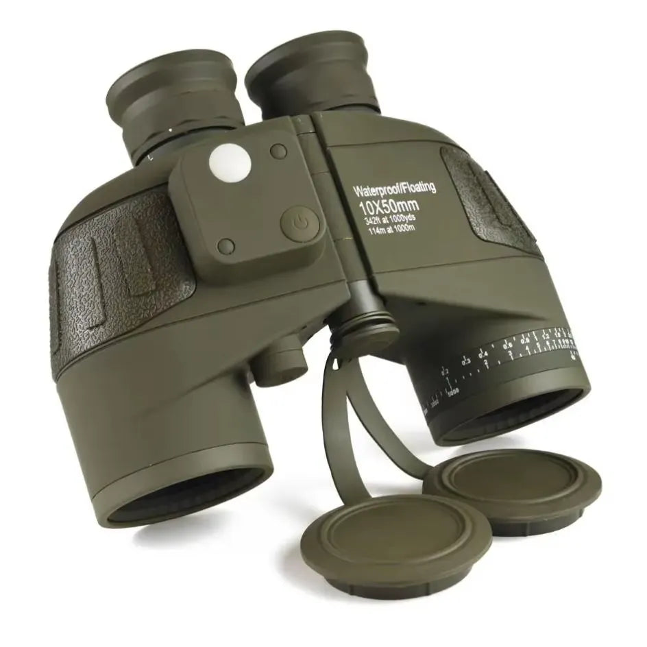 Jumelles Marines 10x50 Étanches avec Compas et Vision Nocturne