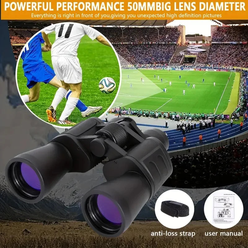 Jumelles Haute Performance 20x50 pour Chasse et Observation Longue Portée
