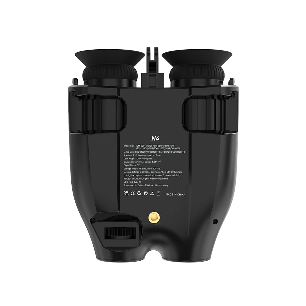 Jumelles Vision Nocturne Infrarouge GTMEDIA N4 avec Casque pour Observation à 300m