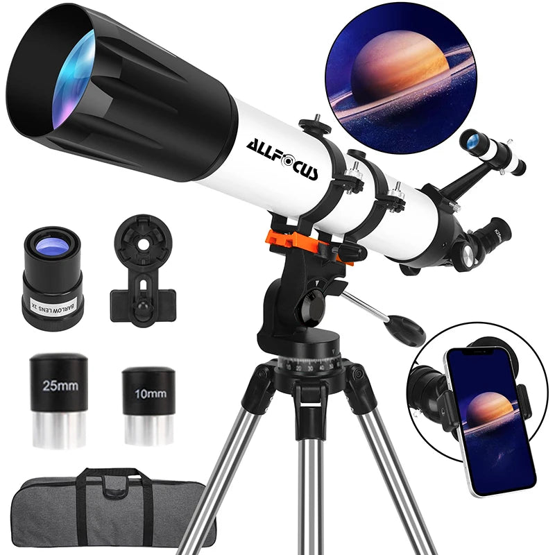 Télescope Astronomique Haute Puissance avec Large Ouverture et Trépied Stable