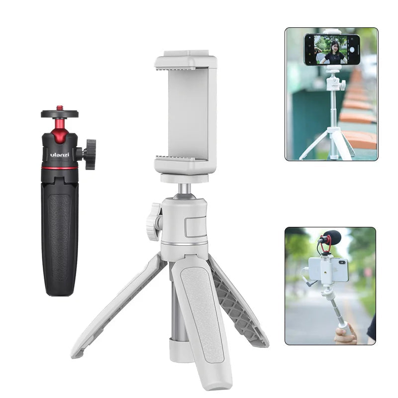 Trépied Mini Ulanzi MT-08 Blanc Polyvalent pour Appareils Photo et Smartphones