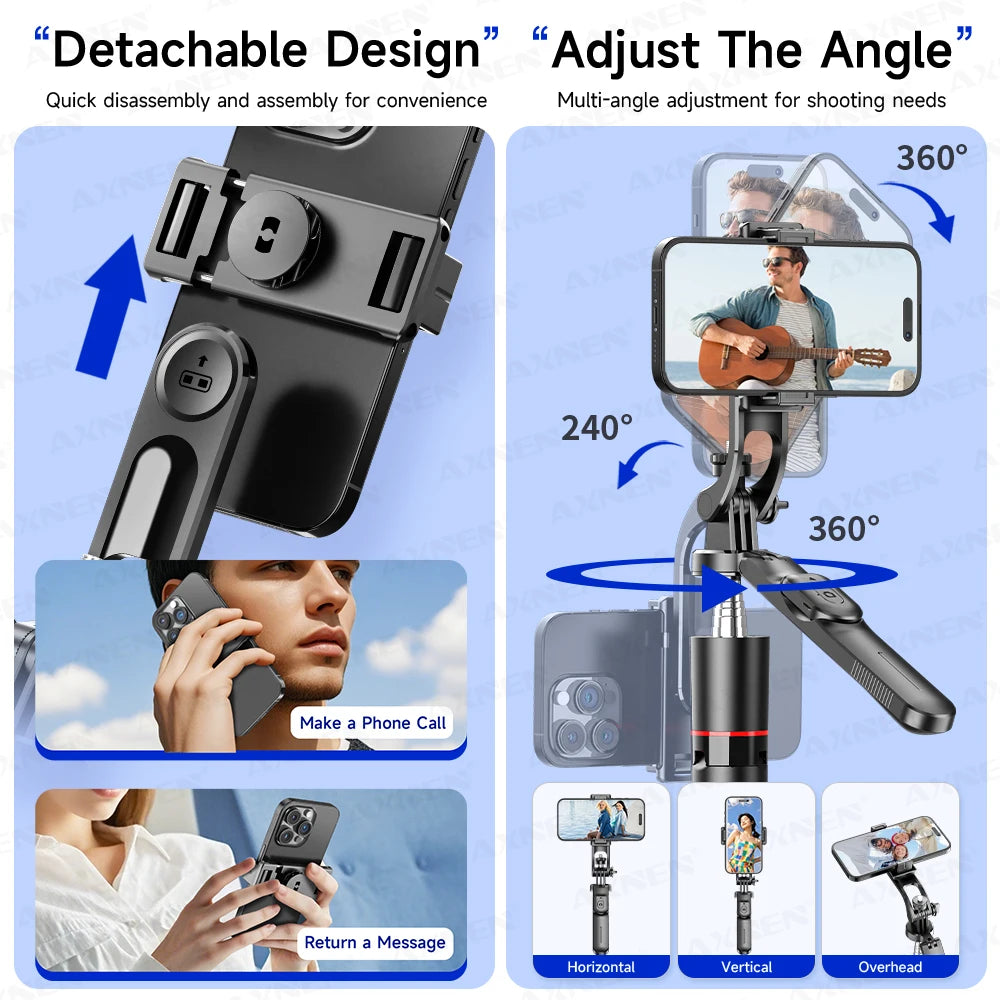 F16 Selfie Stick Trépied : Capture Panoramique 360° et Télécommande Bluetooth