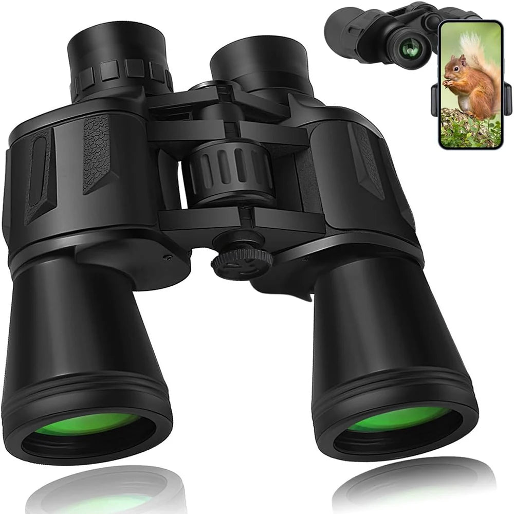 Jumelles Militaires 20x50 avec Adaptateur Smartphone et Prisme BAK4