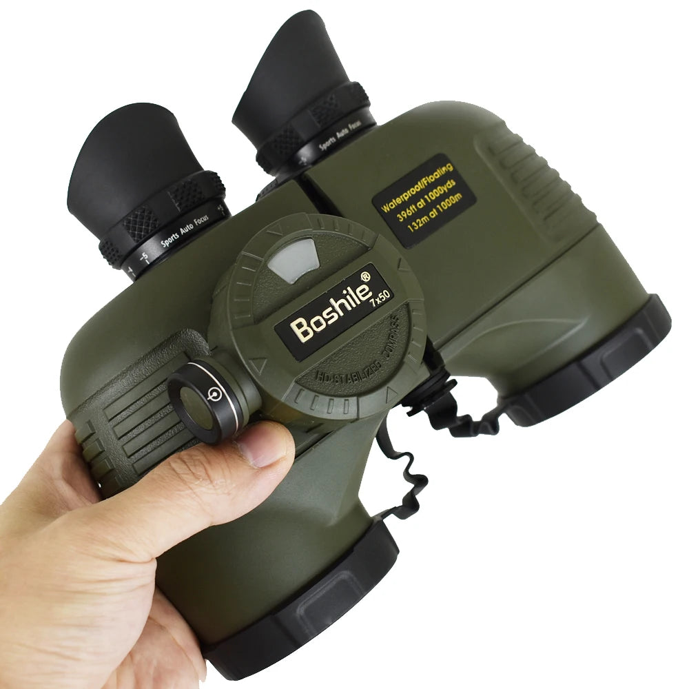 Jumelles Marines 7x50 avec Compas, Étanches et Auto Focus