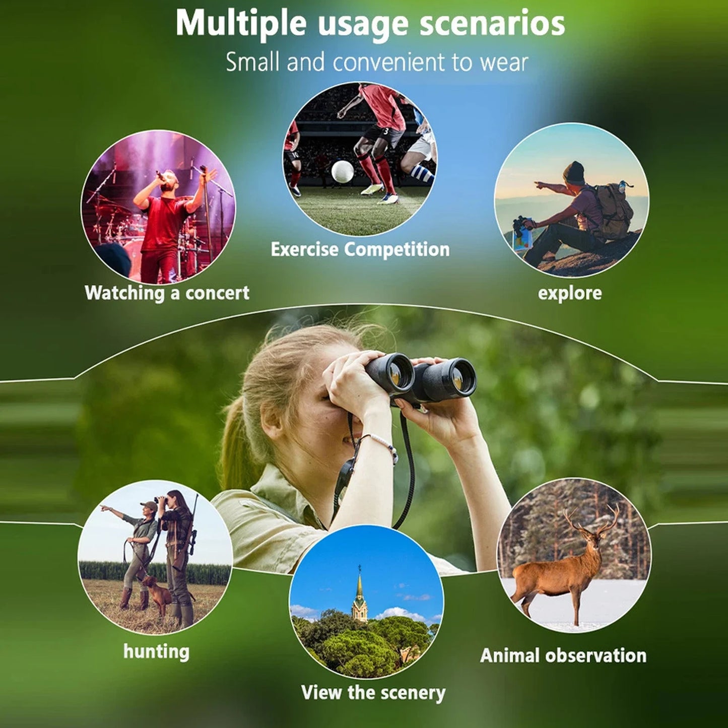 Jumelles Numériques 10x Zoom avec Capteur CMOS et Enregistrement Vidéo