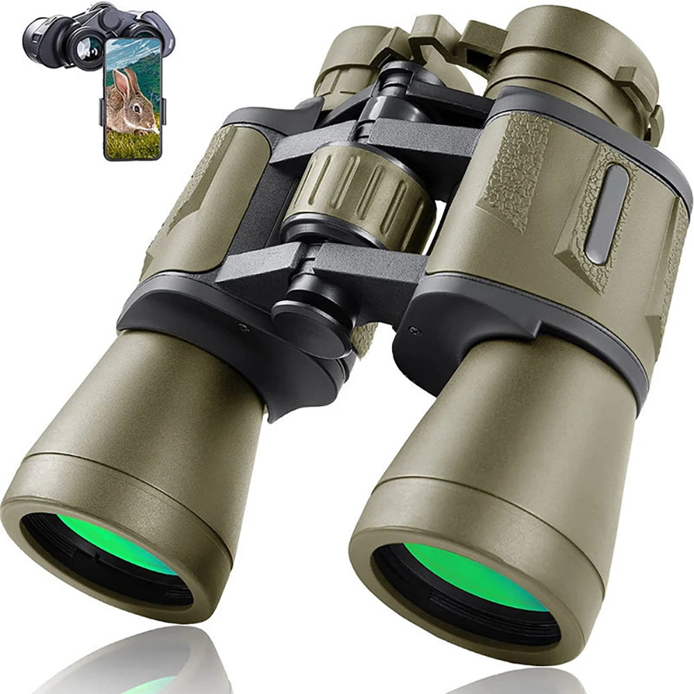 Jumelles Militaires 20x50 avec Adaptateur Smartphone et Prisme BAK4