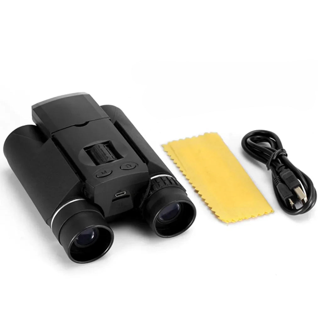Jumelles Numériques 10x25 avec Zoom et Écran LCD 2" pour Performance Nocturne