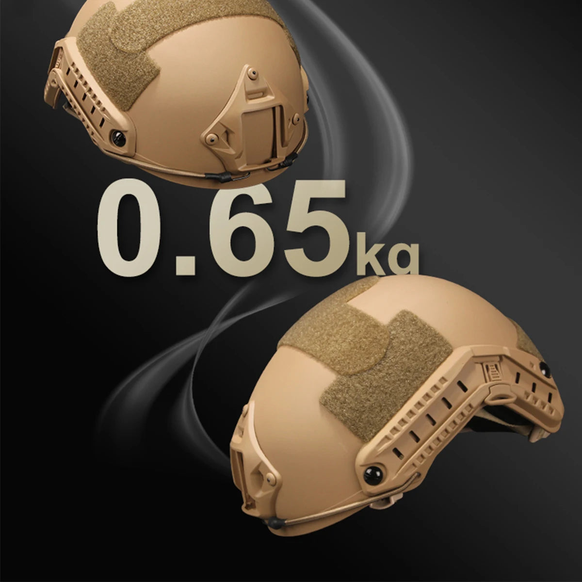 Casque Tactique avec Vision Nocturne et Accessoires pour Activités Extérieures