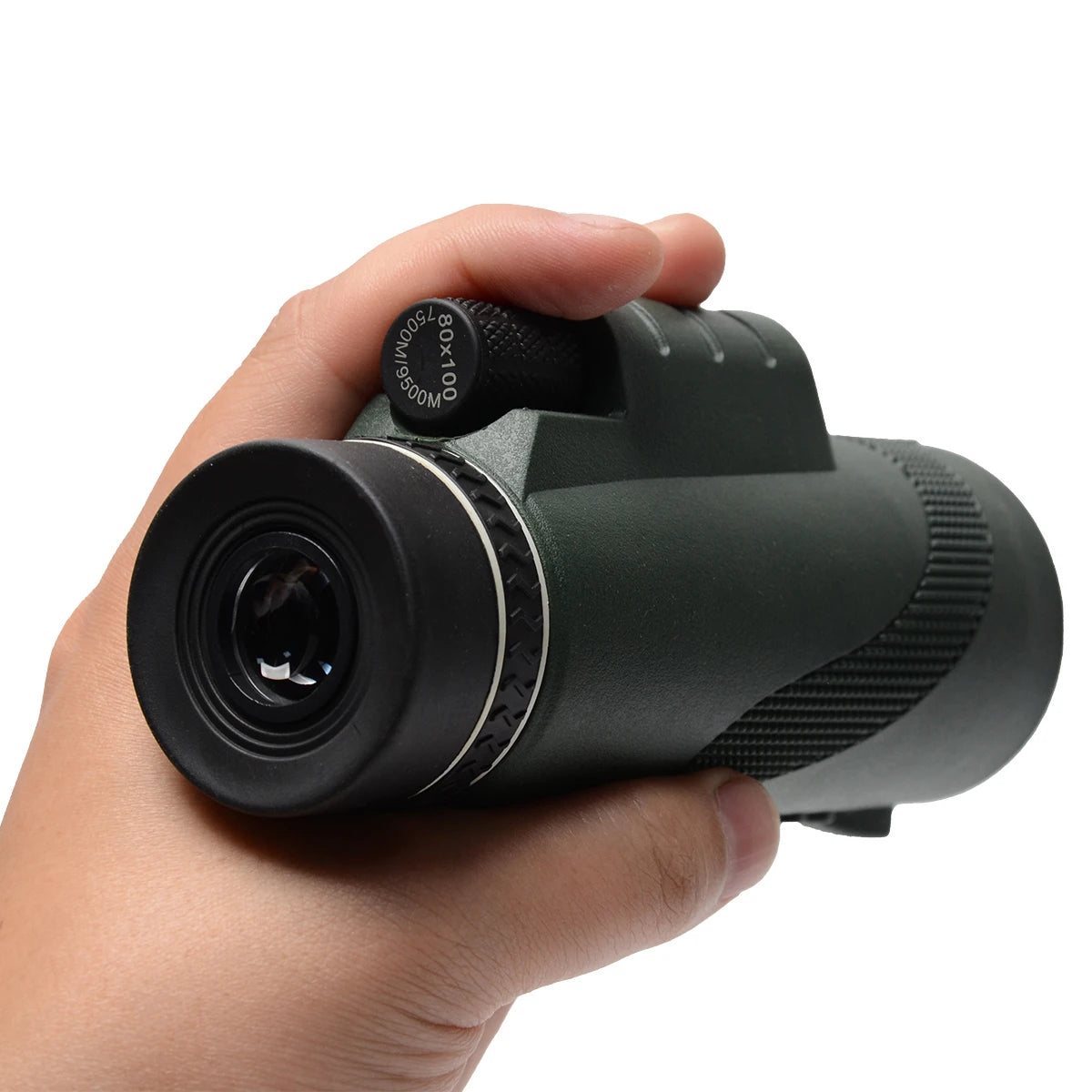 Monoculaire HD 80x100 : Vision Nocturne, Portée Longue, Étanchéité IPX4
