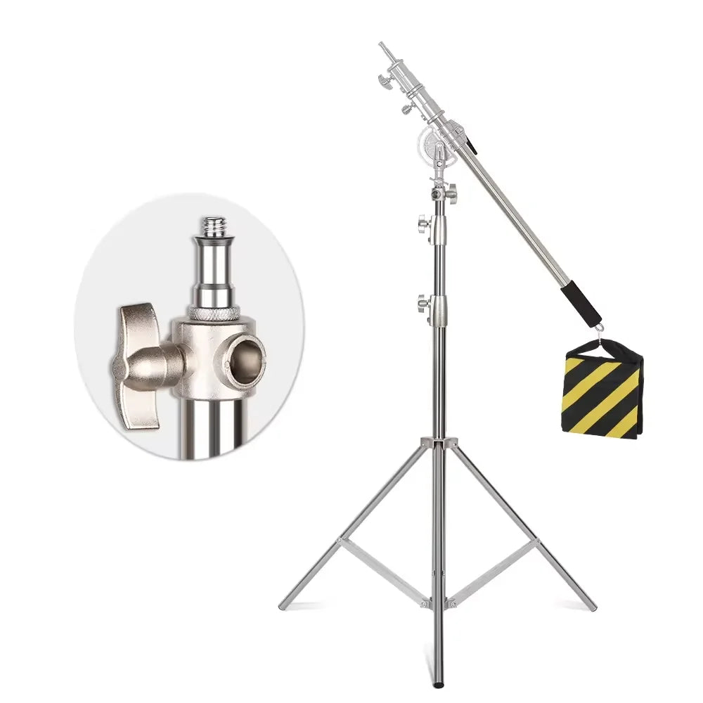 Trépied Professionnel Inoxydable Super Stable pour Studio et Photographie