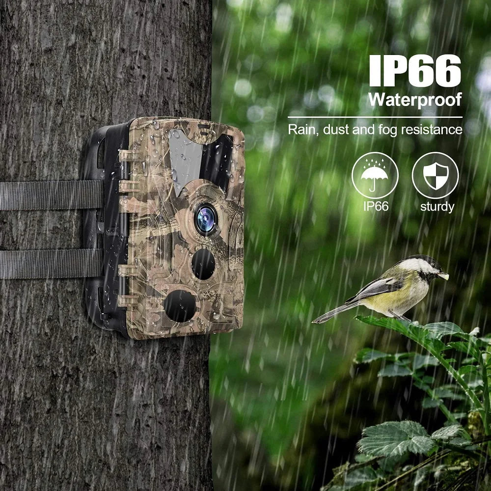 Caméra de Chasse HD HC-801Y - 20MP Vision Nocturne IP66 pour Observations Nocturnes