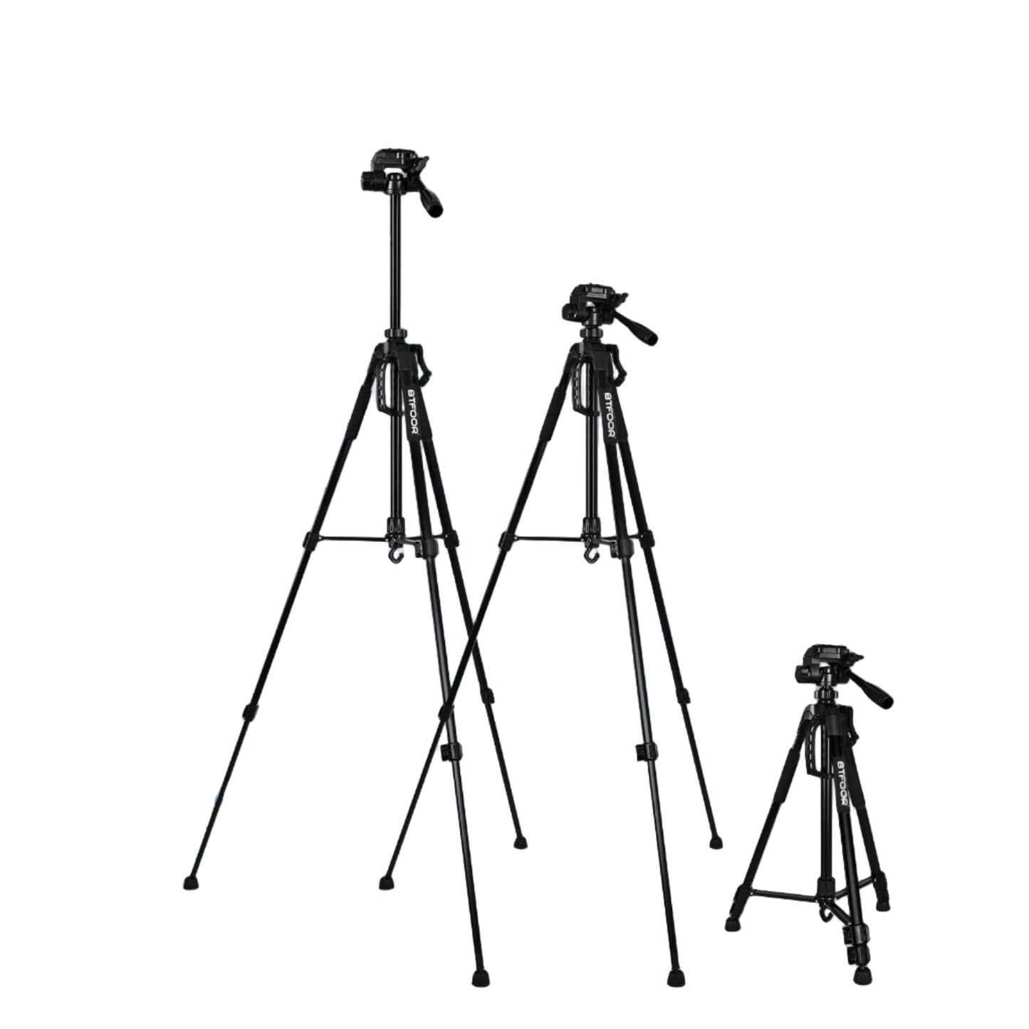 Trépied en Aluminium 55” avec Tête Panoramique pour Appareils Photo et Smartphones