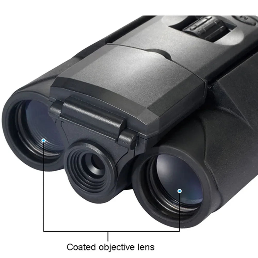 Jumelles Numériques 10x25 avec Zoom et Écran LCD 2" pour Performance Nocturne