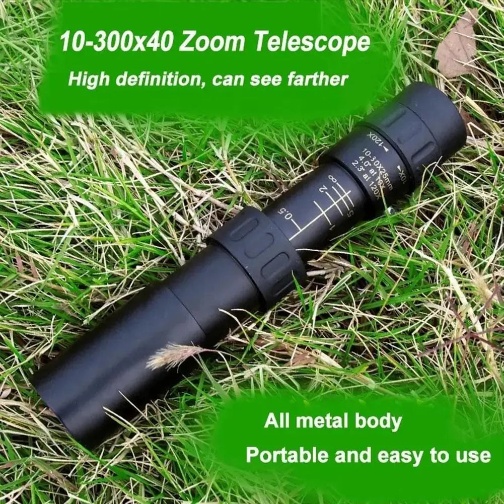 Télescope Monoculaire 10-300x avec Lentille IR et Stabilisation Avancée