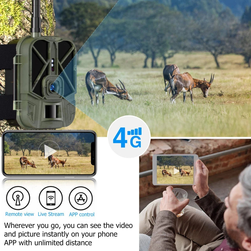 Caméra de Surveillance HC-940PRO-LI - Faune 4G HD 50MP avec Vision Nocturne Infrarouge