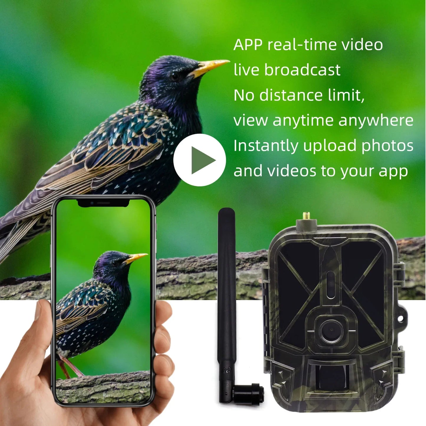 Caméra de Chasse à Vision Nocturne 4G HC940 PRO-LI avec Contrôle App et Batterie Longue Durée