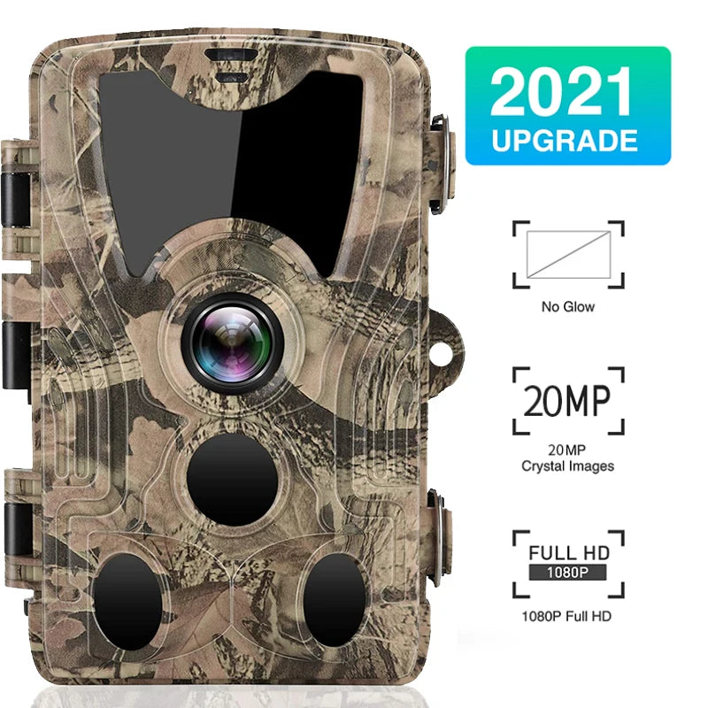 Caméra de Chasse HD HC-801Y - 20MP Vision Nocturne IP66 pour Observations Nocturnes