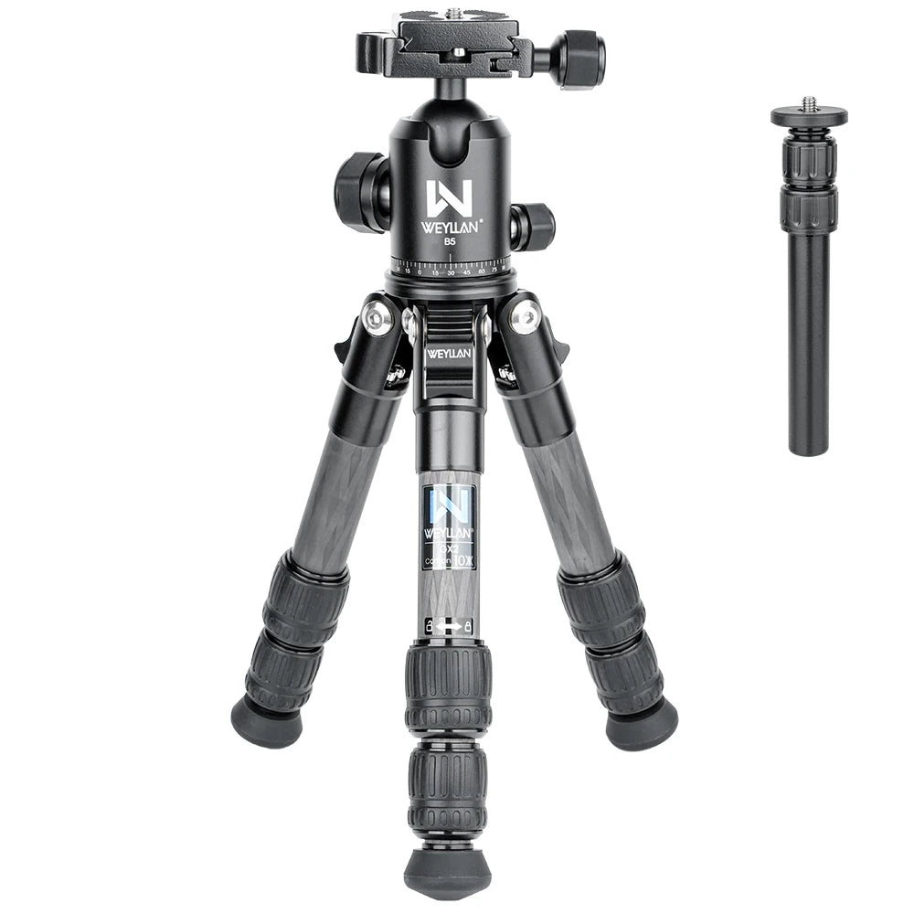 Trépied de Table Léger en Fibre de Carbone pour Appareil Photo DSLR 10kg