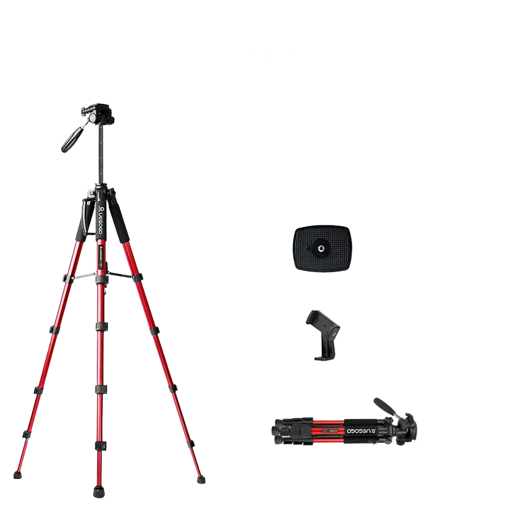 Trépied Professionnel Q188 - 187cm pour Caméra, Jumelles et Téléphone 360°