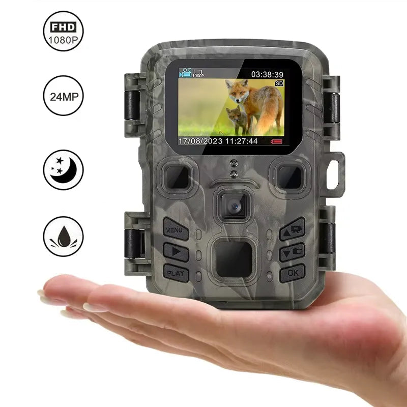 Caméra de Chasse Nocturne Mini301 - 24MP avec Vision Infrarouge et Détection Rapide