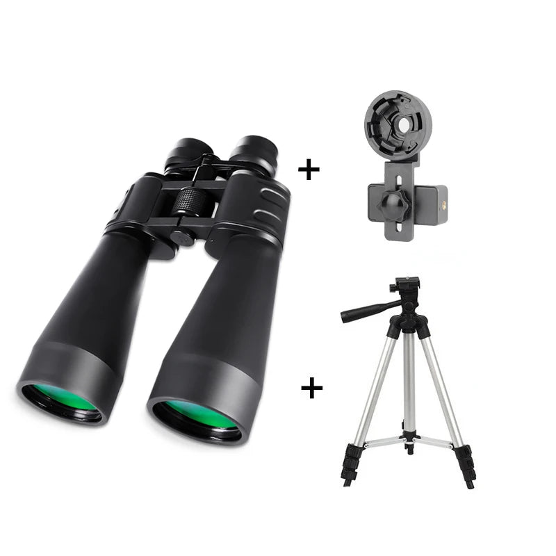 Jumelles Puissantes 10-380x100 pour Chasse et Observation Nocturne