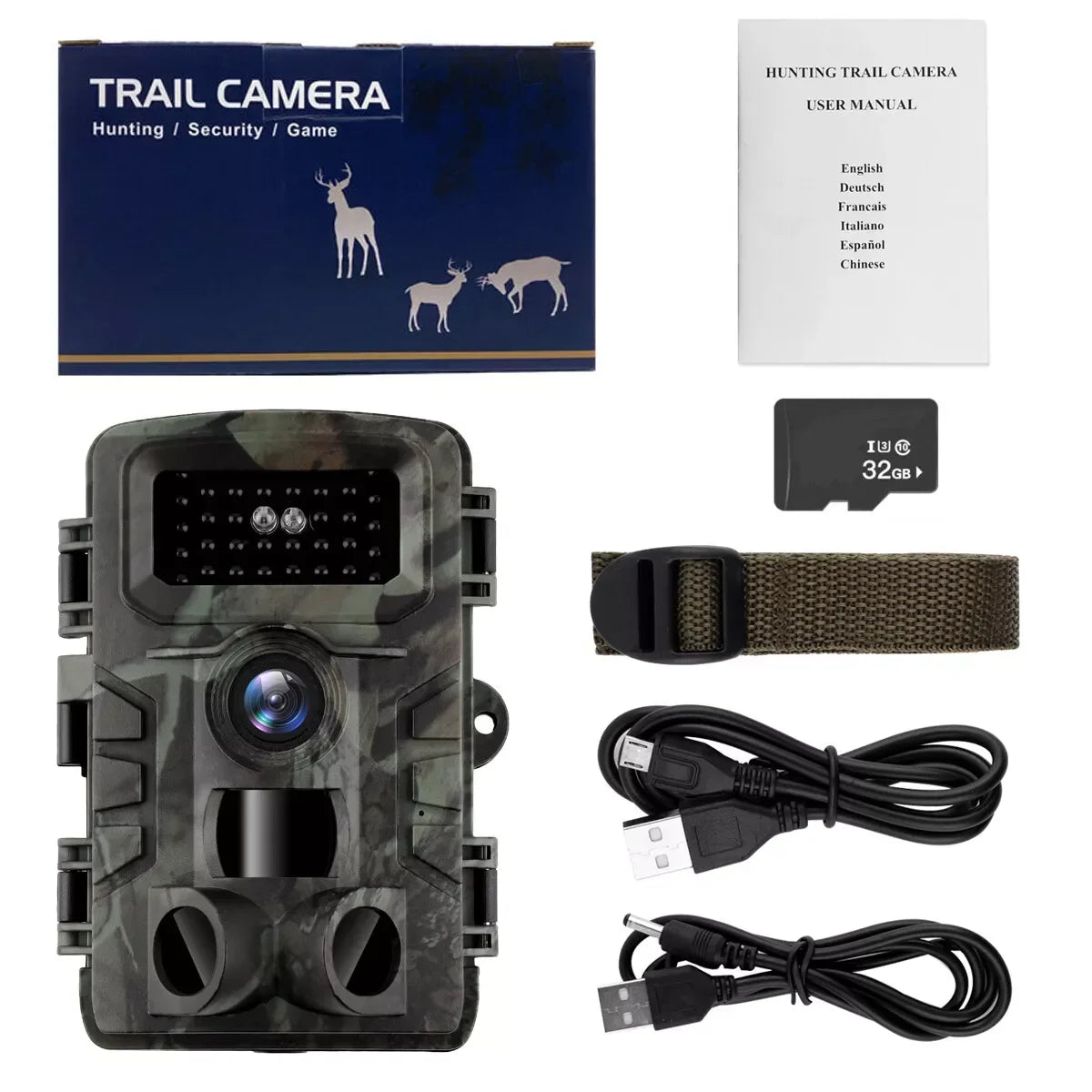 Caméra de Chasse Nocturne PR700 - 36MP avec Vision Infrarouge et Détection Rapide